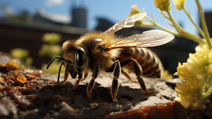 Buzzing Marvels: Exploring the Natural World of Bees, Insects, and Flowers, generative AI