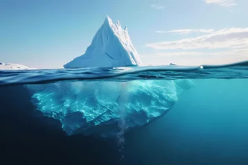 Papier Peint photo Antarctique Iceberg in the vast ocean.