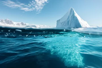 Cercles muraux Antarctique Iceberg in the vast ocean.