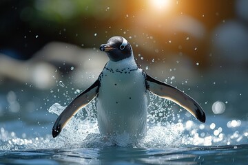 Penguin Swimsuit Season: A Chilly Adventure in the Ocean Generative AI