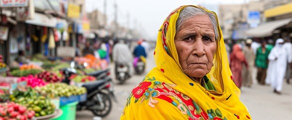 old woman at the market