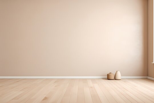 Timelessly elegant empty solid color background in a neutral beige, radiating simplicity