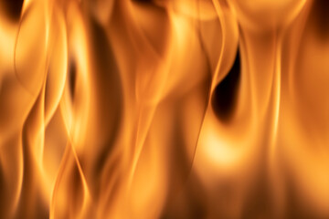 Background with close-up flames fire