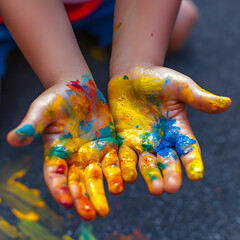 Colorful Hands for Juvenile Arthritis Awareness