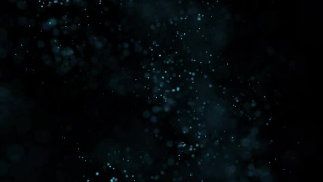 Abstract Blue Particles Background