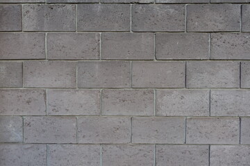 Backdrop - wall made of gray concrete masonry units