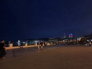 people on the seaside