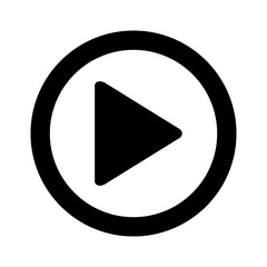 Film strip illustration. Movie Camera Icon. Play video icon, black buttons sign vector isolated on white background.