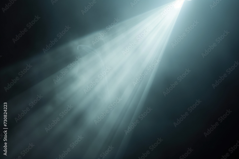 Poster spotlight and smoke on stage. background image. created with generative ai technology
