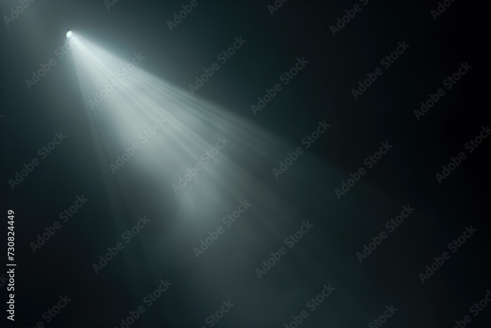 Poster spotlight and smoke on stage. background image. created with generative ai technology