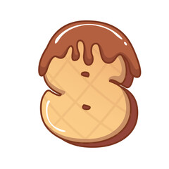 3D Chocolatte Ice Cream Number 8