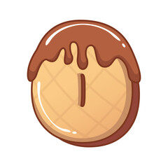 Chocolatte Ice Cream Alphabet 3D O