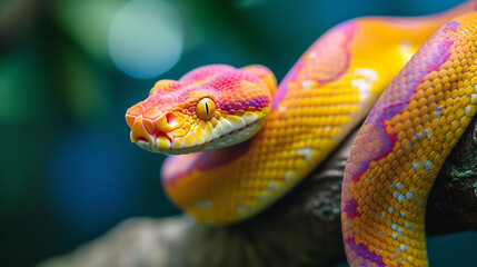 Obraz premium Close up of a snake.