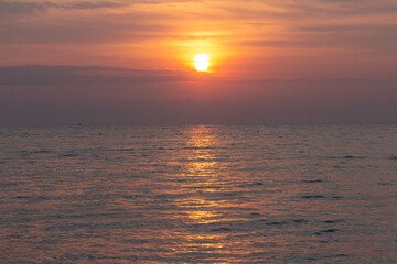 Fototapeta premium A beautiful dawn over the Black Sea in Odesa. Ukraine