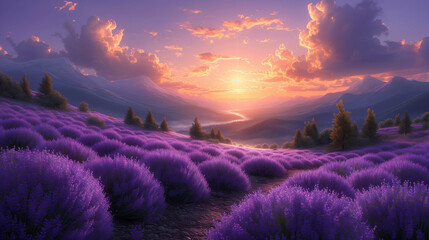 Plantation of lavender