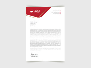 Vector modern business and corporate letterhead template.