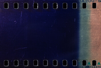 Close-Up View Of An Old 35mm Vintage Film