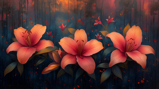 Magic orange lilies