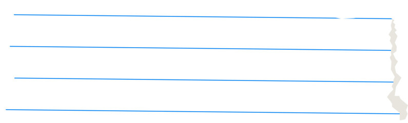 Obraz premium Striped torn paper piece. Element for collage.