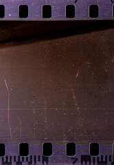 Close-Up View Of An Old 35mm Vintage Film