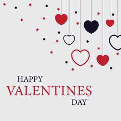 Valentine's Day. Festive original card, postcard, cover. Vector illustration