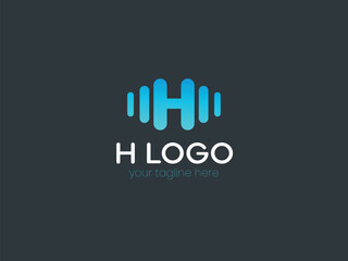 Vector minimal letter logo design.