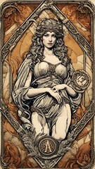 Obraz premium Aphrodite Goddess of Love, beauty, pleasure, passion, procreation and desire.