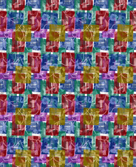 Fototapeta na wymiar boxes background multicolor pattern design 