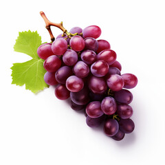 Fototapeta premium grapes isolated on a white background made with Generative AI