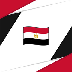 Egypt Flag Abstract Background Design Template. Egypt Independence Day Banner Social Media Post. Egypt