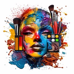 Artistic Makeup Explosion
