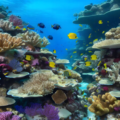 Obraz na płótnie Canvas Coral reef, ai-generatet