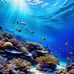 Fototapeta na wymiar Coral reef, ai-generatet