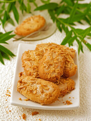 Almond cookies.