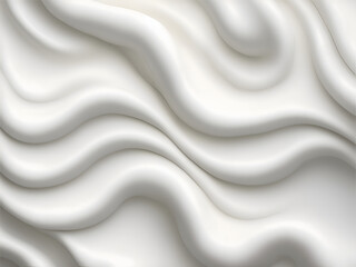 White swirl on a white background. The swirl is smooth and creamy