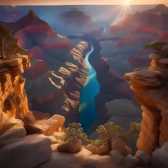 Wandaufkleber Grand Canyon, ai-generatet © Dr. N. Lange