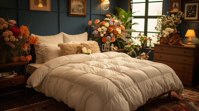 Floral Frenzy: A Bedroom Makeover for Spring Generative AI