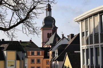 Blick in die Altstadt von Wittlich in Rheinland-Pfalz	