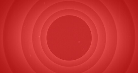 Digital image of a white Finis sign appearing in the screen while background shows red circle patter