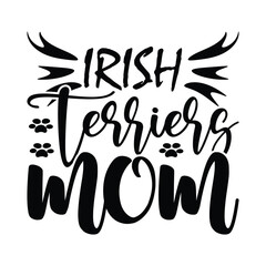 Irish terriers mom