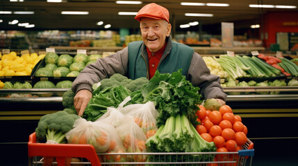 Fresh Harvest: Man Selects the Finest Vegetables for Nourishing Meals