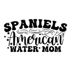 spaniels American water mom