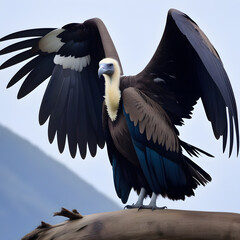 large feathered vulture, ai-generatet