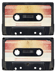 audio cassette isolated, transparent png.
