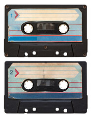 audio cassette isolated, transparent png.