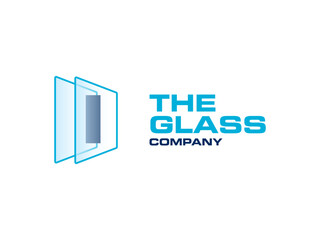 Creative Letter I glass for company logo, letter through crystal glass works symbol