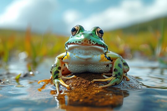 Frog Selfie: A Cool and Unique Shot for Your Social Media Feed Generative AI