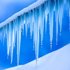 icicles in Winter, ai-generatet