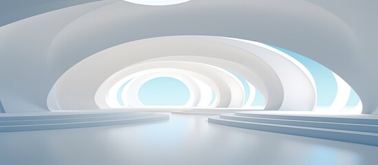 Obraz premium of an abstract white architectural design