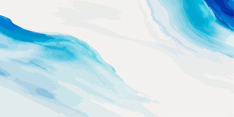 Obraz premium abstract soft blue and white abstract water color ocean wave texture background. Banner Graphic Resource as background for ocean wave and water wave abstract graphics 
